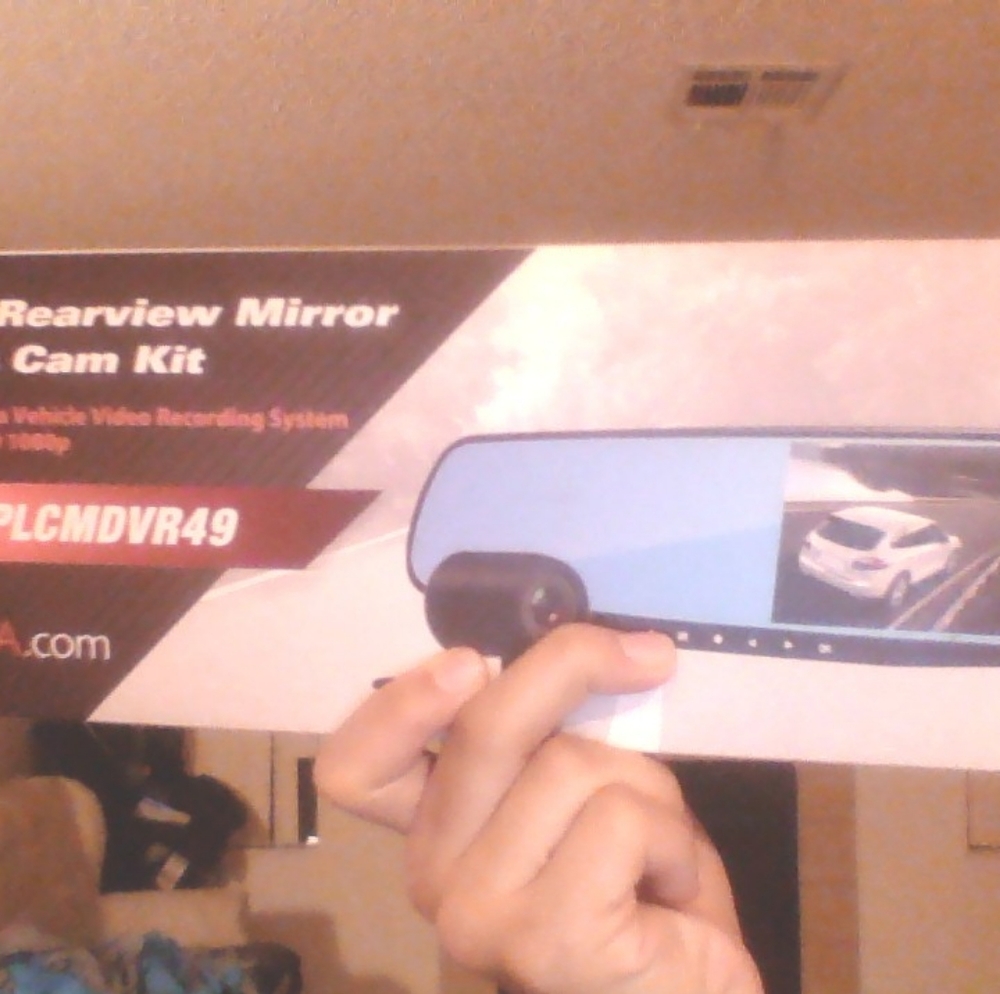 DVR Rearview Mirror Dash Cam Kit - Picture 2 of 3